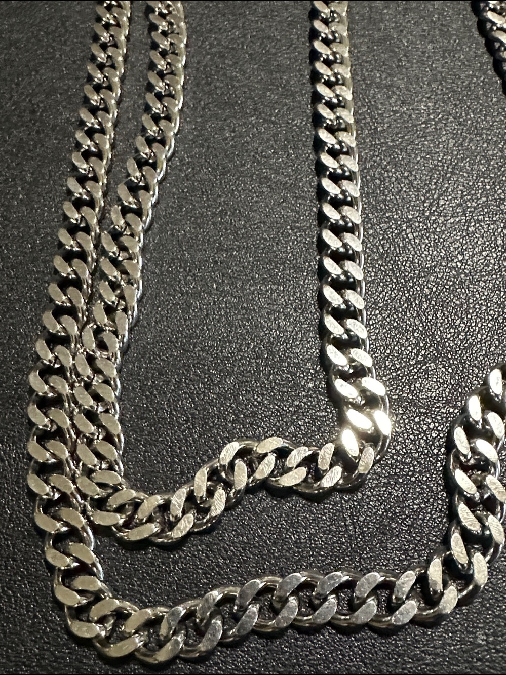 Silver Tone 50” Crossbody Bag Chain Strap - Picture 3 of 9
